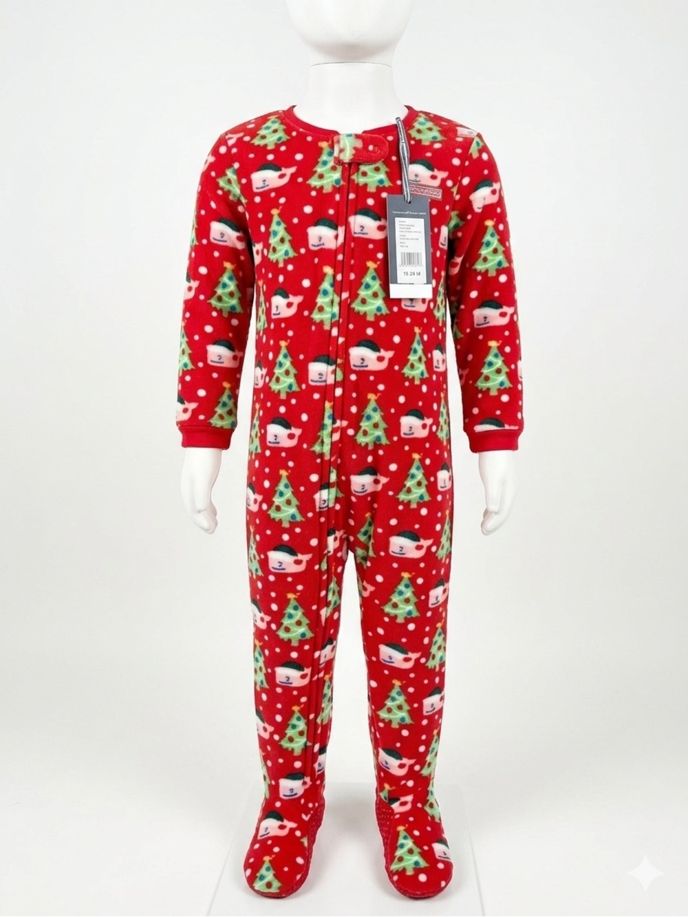 Vineyard Vines Red Holiday Fleece Footed